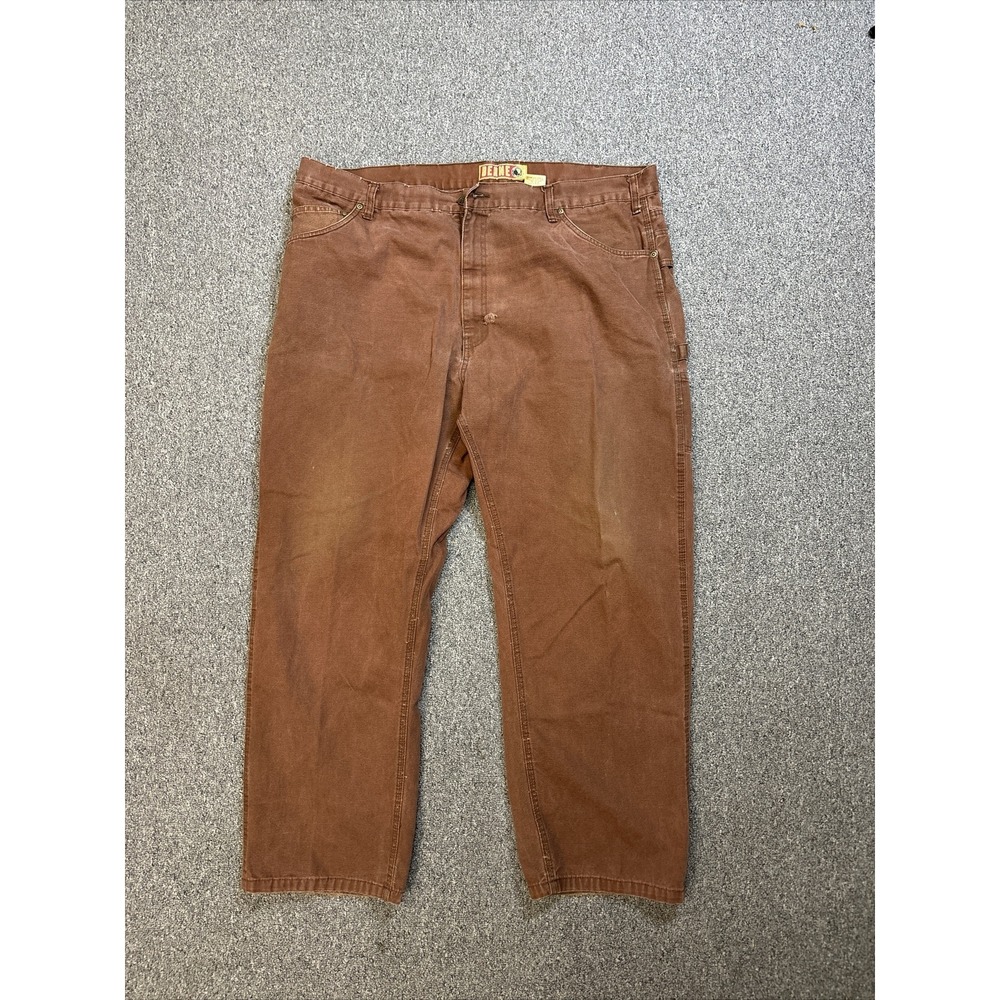 Berne‎ Work Pants Men 44x32 Brown Workwear Grunge Distressed Outdoors